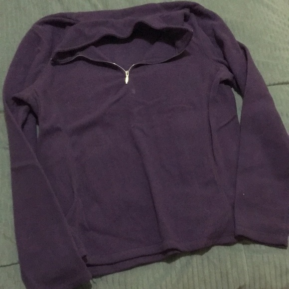 NWOT Riding Sport purple fleece pullover - Picture 1 of 2